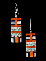 Santo Domingo Inlay Mosaic Dangle Earrings