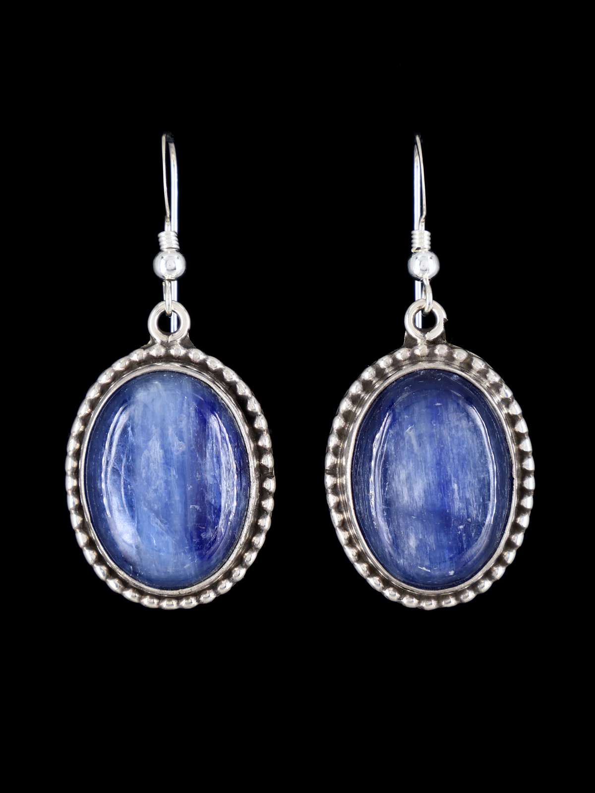 Native American Sterling Silver Kyanite Dangle Earrings