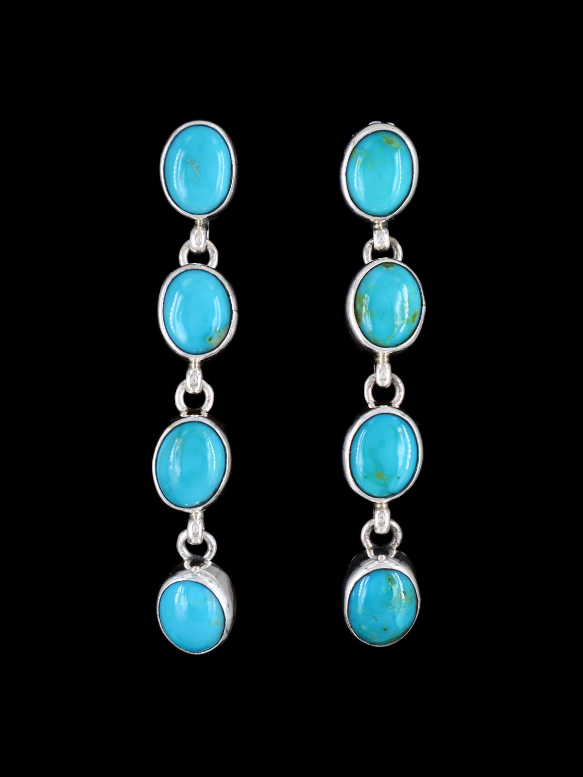 Bijoux amérindiens Boucles d'oreilles turquoise