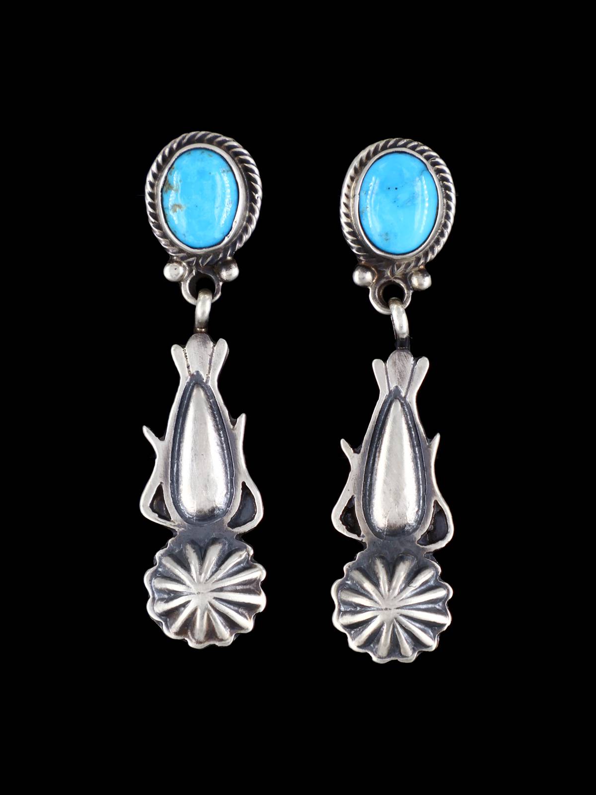 Native American Jewelry Turquoise Post Earrings - PuebloDirect.com