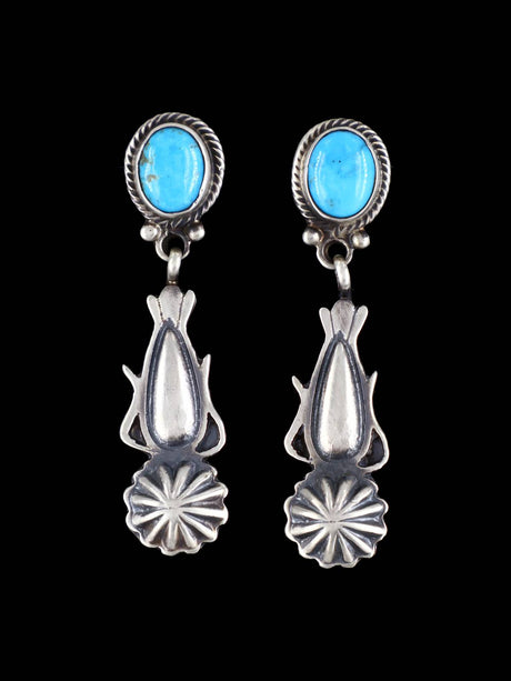 Native American Jewelry Turquoise Post Earrings - PuebloDirect.com