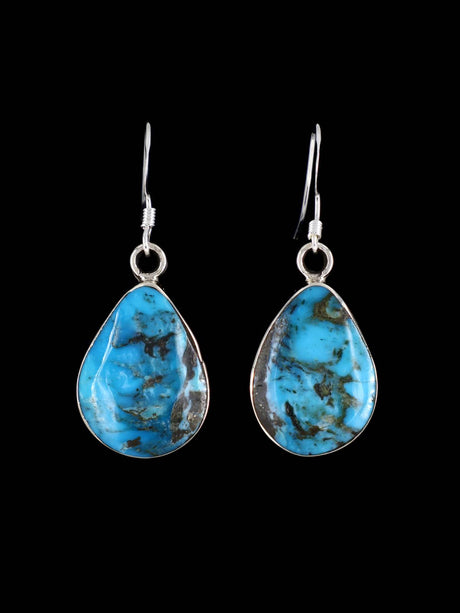 Native American Jewelry Turquoise Dangle Earrings - PuebloDirect.com