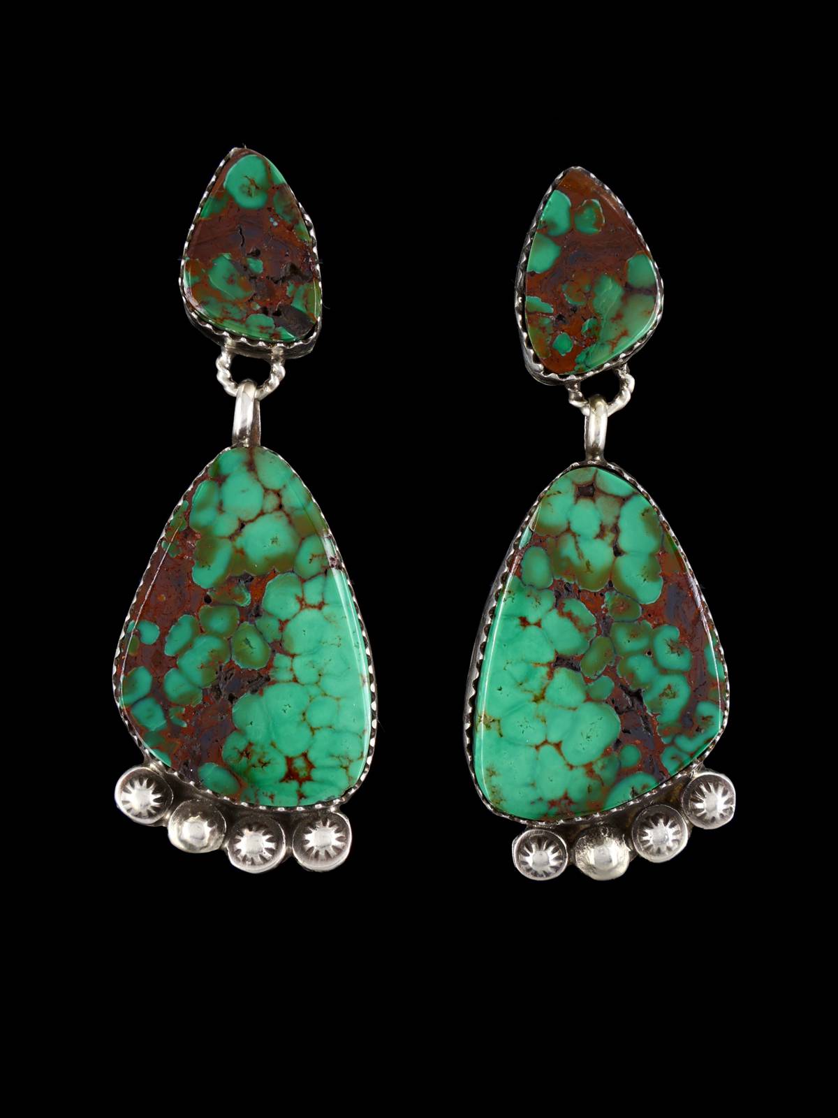 Native American Jewelry Turquoise Post Earrings - PuebloDirect.com