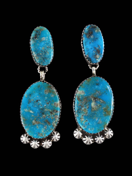 Native American Jewelry Turquoise Post Earrings - PuebloDirect.com