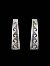 Native American Sterling Silver Post Earrings - PuebloDirect.com
