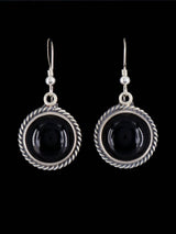 Native American Onyx Dangle Earrings - PuebloDirect.com