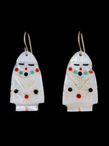 Maiden Zuni Fetish Dangle Earrings - PuebloDirect.com