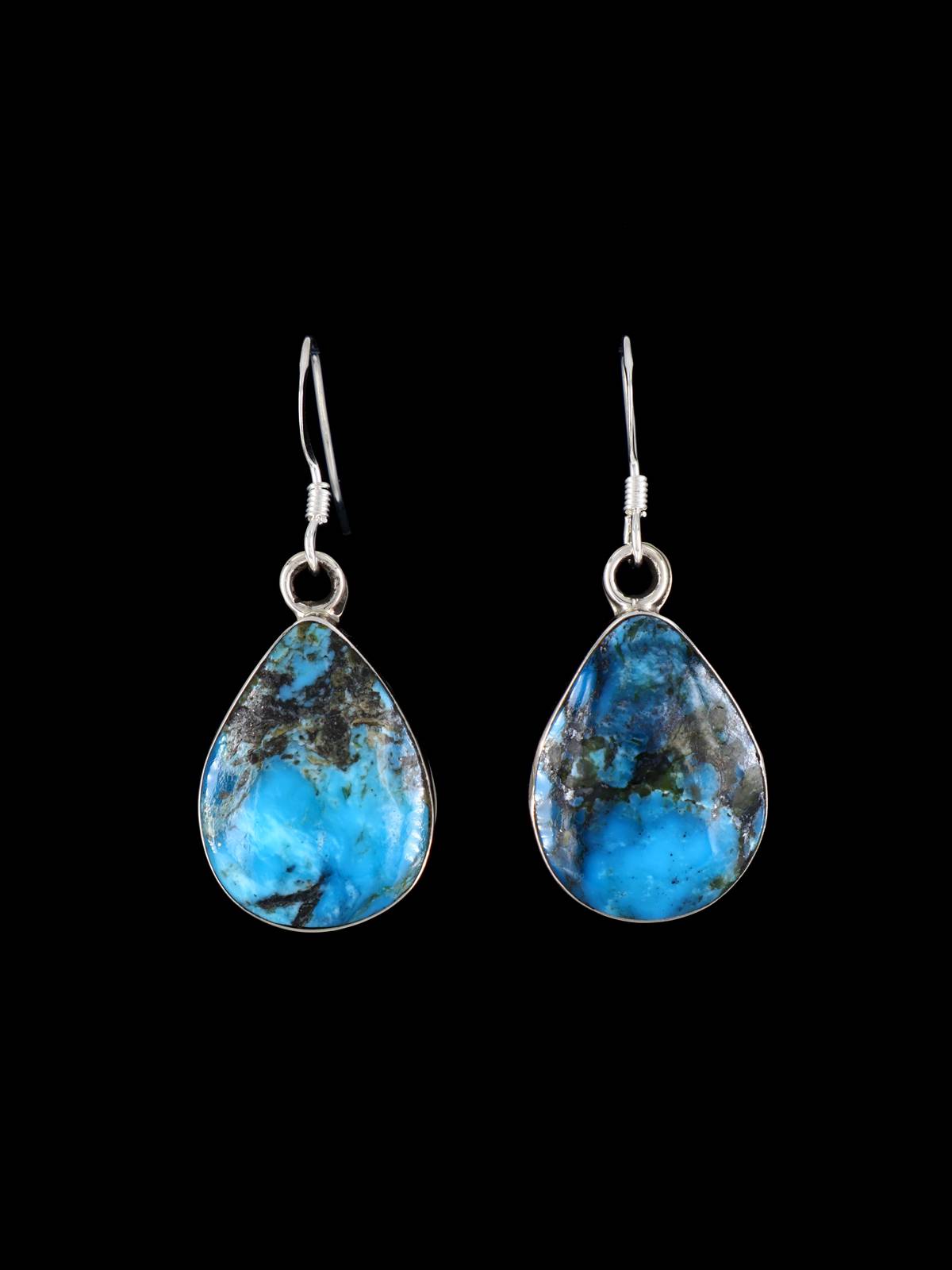Native American Jewelry Turquoise Dangle Earrings - PuebloDirect.com