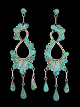 Native American Jewelry Turquoise Zuni Post Earrings - PuebloDirect.com