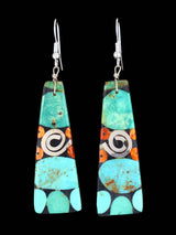 Santo Domingo Inlay Mosaic Dangle Earrings
