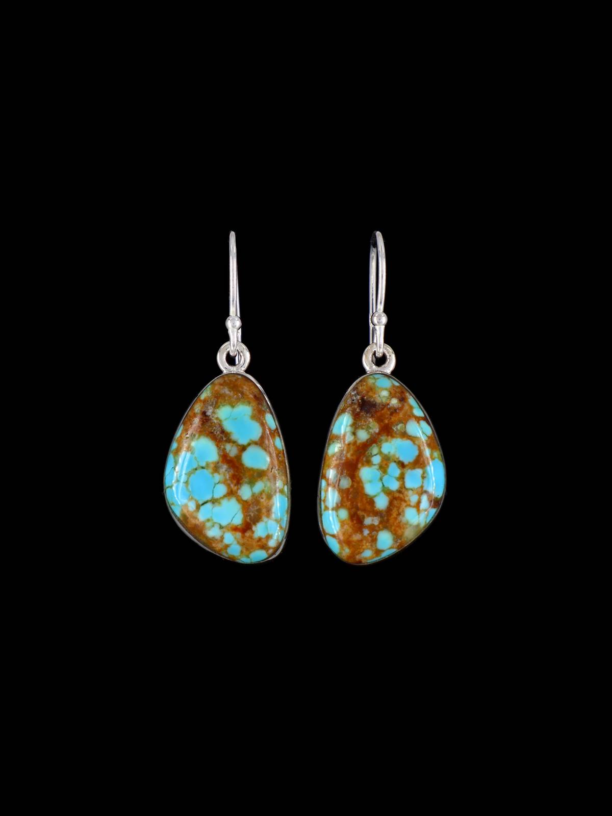 Boucles d’oreilles Navajo Turquoise et Opalite Inlay Dangle