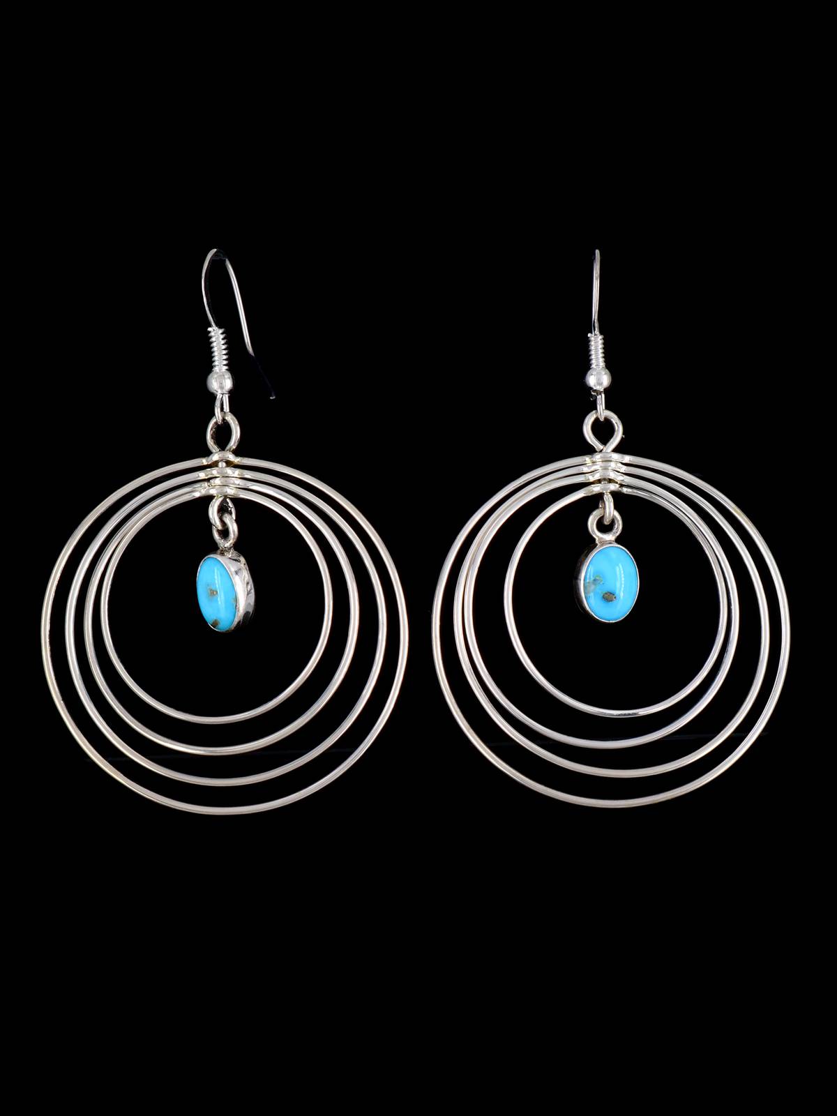 Native American Jewelry Turquoise Dangle Earrings