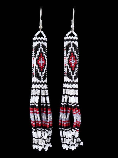 Native American Jewelry Beaded Dangle Earrings - PuebloDirect.com
