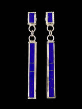 Boucles d'oreilles à tige avec incrustation de turquoise et de nacre Zuni