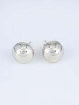 Navajo Sculpted Sterling Silver Post Earrings