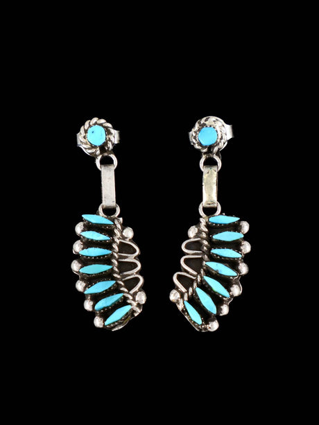 Native American Turquoise Zuni Post Earrings - PuebloDirect.com
