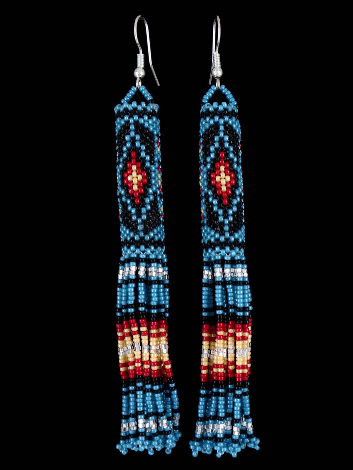Native American Jewelry Beaded Dangle Earrings