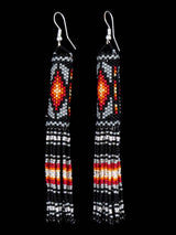 Native American Jewelry Beaded Dangle Earrings