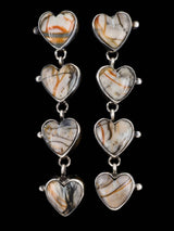 Pendientes con forma de gota de perlas de joyería nativa americana