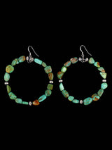 Navajo Turquoise Beaded Dangle Earrings