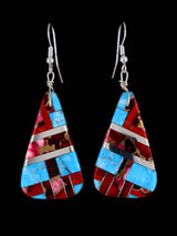 Santo Domingo Inlay Mosaic Dangle Earrings