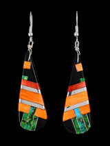 Santo Domingo Inlay Mosaic Dangle Earrings
