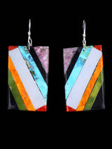 Santo Domingo Mosaic Inlaid Dangle Earrings
