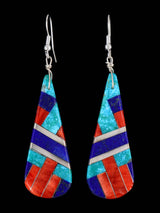 Santo Domingo Inlay Mosaic Dangle Earrings