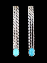 Navajo Sterling Silver Turquoise Post Earrings