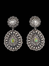 Bijoux amérindiens estampillés boucles d'oreilles Sterling Post