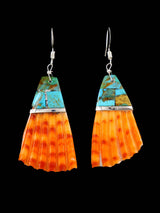 Santo Domingo Mosaic Dangle Shell Earrings