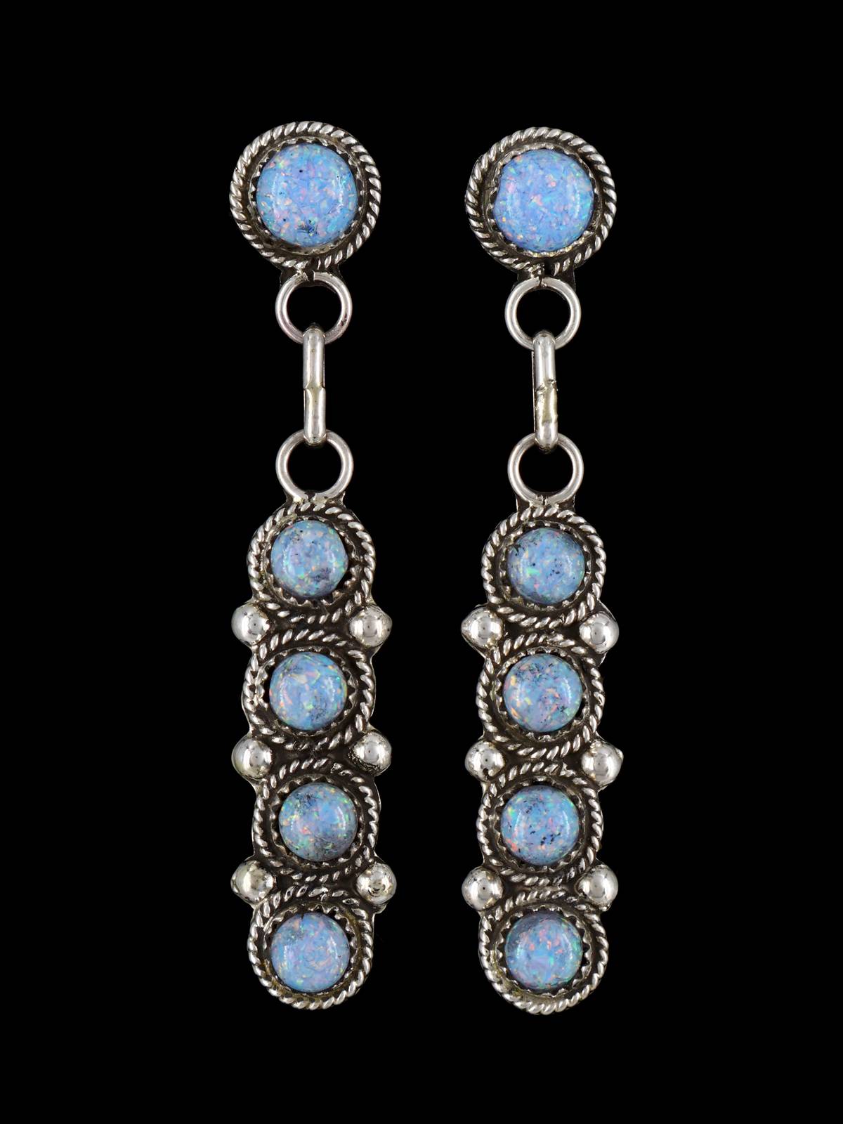 Opalite Native American Jewelry Post Earrings
