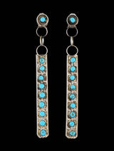 Zuni Inlay Jewelry Turquoise Post Earrings
