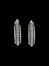 Boucles d’oreilles pendantes en cuivre estampillé Navajo