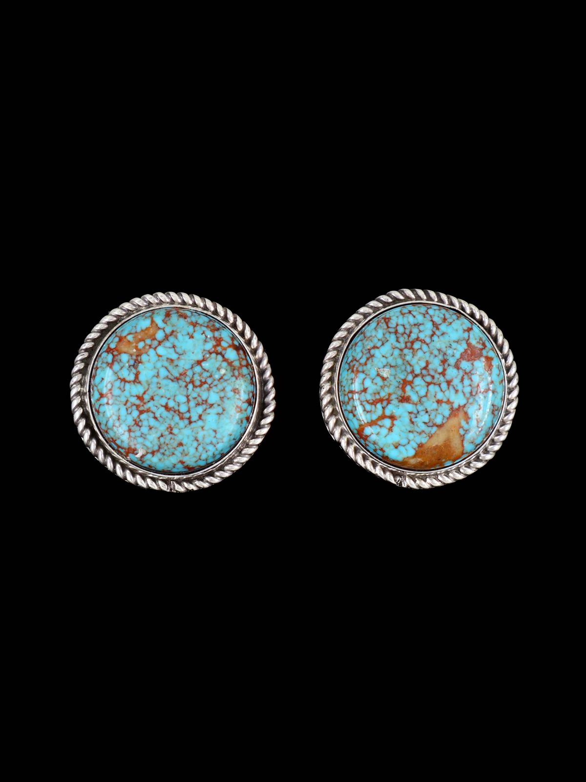 Native American Jewelry Sterling Silver Turquoise Post Earrings