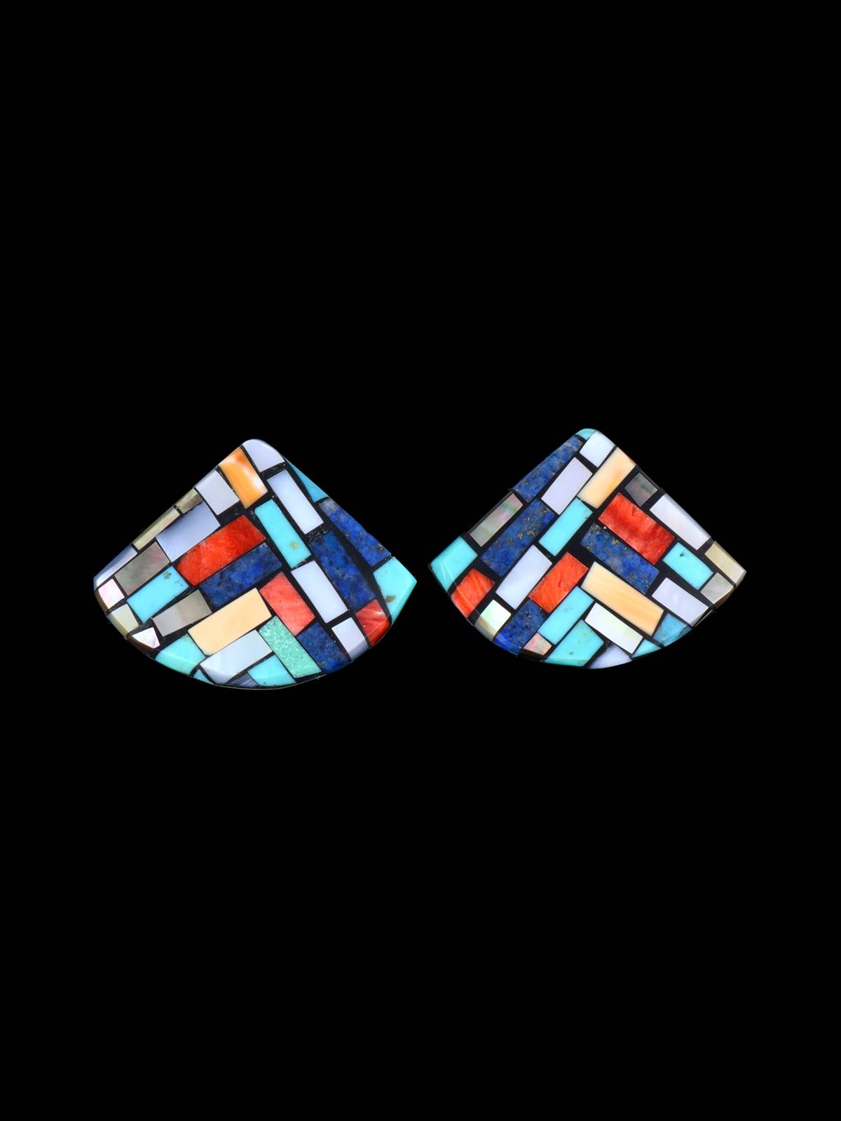 Santo Domingo Mosaic Inlay Post Earrings