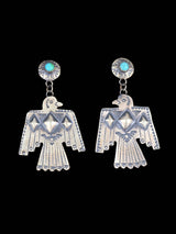 Native American Jewelry Turquoise Thunderbird Post Earrings