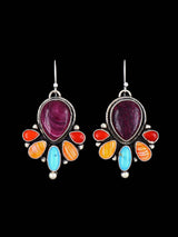 Boucles d’oreilles amérindiennes Sonora Gold Turquoise Dangle