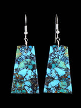 Boucles d’oreilles Navajo Turquoise Dalle Post