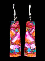 Boucles d’oreilles Navajo Turquoise Dalle Post