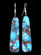 Boucles d’oreilles Navajo Turquoise Dalle Post