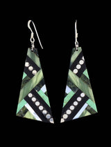 Santo Domingo Inlay Mosaic Dangle Earrings