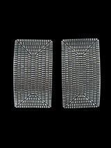 Navajo Jewelry Sterling Stamped Post Earrings - PuebloDirect.com