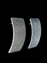 Navajo Jewelry Sterling Stamped Post Earrings - PuebloDirect.com