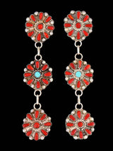 Pendientes de poste turquesa de Zuni Jewelry