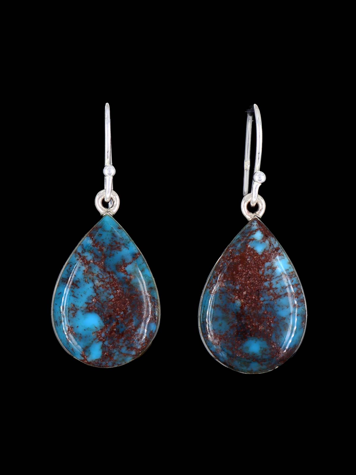 Native American Jewelry Prince Turquoise Dangle Earrings