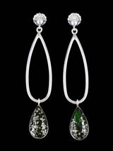 Navajo Sterling Silver Sonoran Mountain Turquoise Post Earrings
