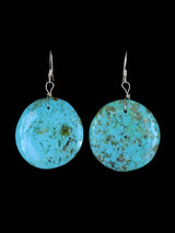 Navajo Turquoise Sterling Silver Dangle Earrings