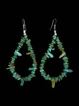 Navajo Turquoise Beaded Dangle Earrings