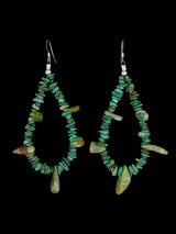 Navajo Turquoise Beaded Dangle Earrings